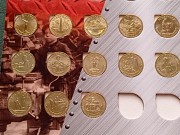 Набор 28 монет 10 руб. Города трудовой доблести Хромтау