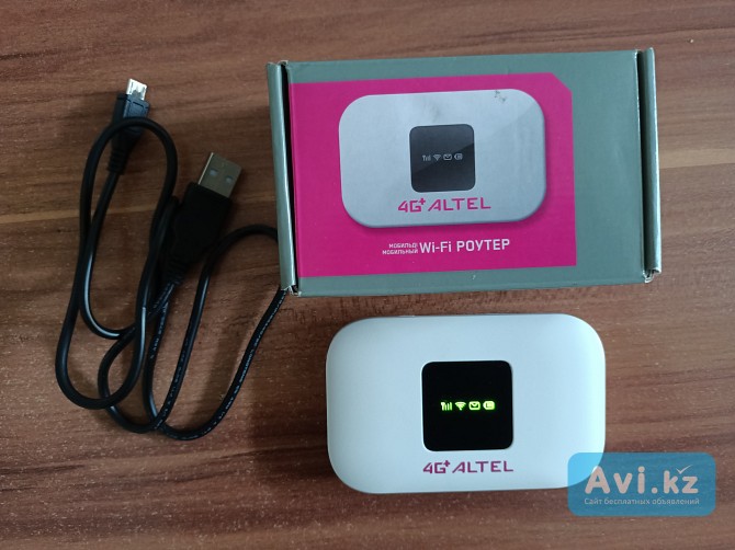 Продам модем Мобильный 4G Wi-fi роутер Altel (l02hi) в отличном состоянии.новый аккумулятор Караганда - изображение 1