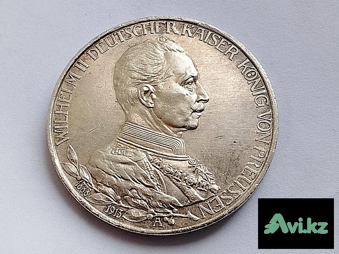 Германия. Пруссия. 3 марки 1913. Юбилейные Хромтау - изображение 1