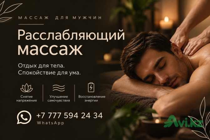 Расслабляющий массаж Алматы - изображение 1