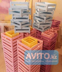 Декоративные деревянные ящики под подарки. Изготовление Алматы - изображение 1