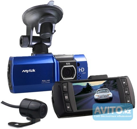 Продам автомобильный видеорегистратор с двумя камерами, Модель: ANYtek Алматы - изображение 1