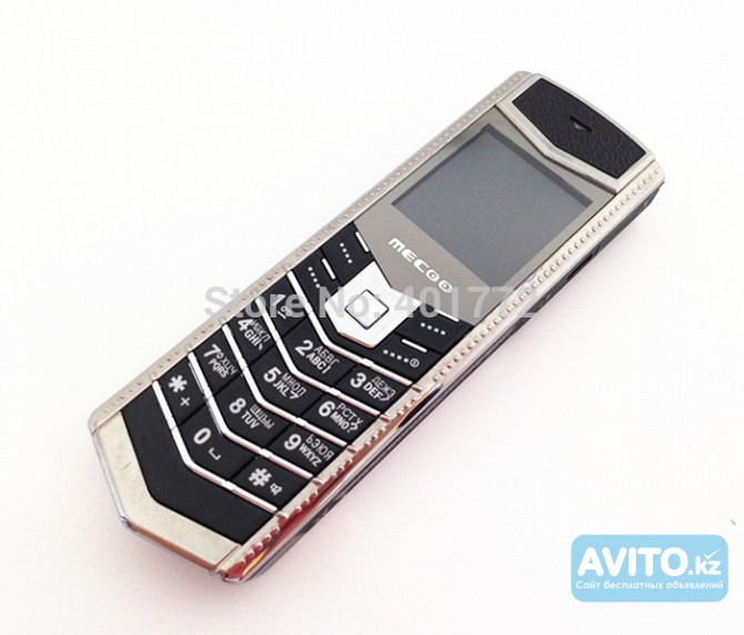 Продам Стильный мини телефон с двумя симками в металлическом корпусе Алматы - изображение 1