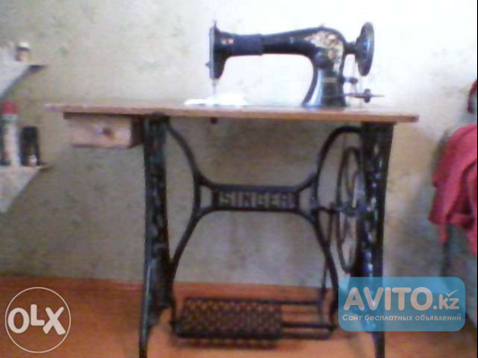 Старинная ножная швейная машина зингер Алматы - изображение 1