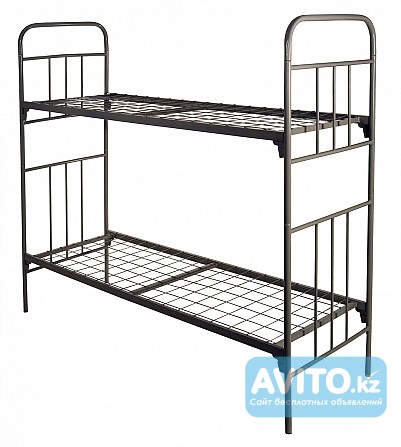 Кровати металлические двухъярусные для казарм, кровати трёхъярусные. Алматы - изображение 1