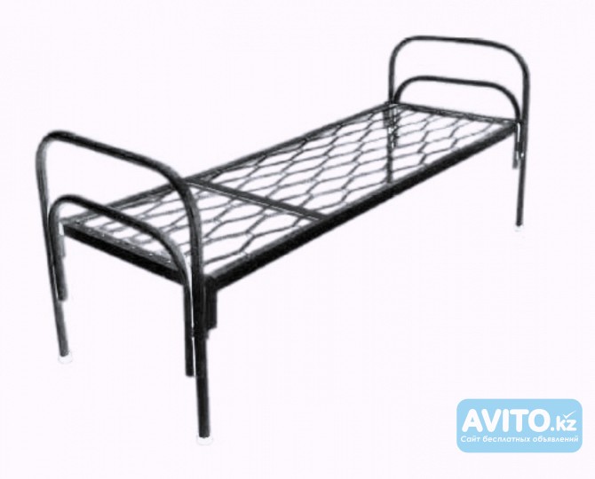 Кровати металлические для бытовок, кровати трёхъярусные для рабочих Актау - изображение 1