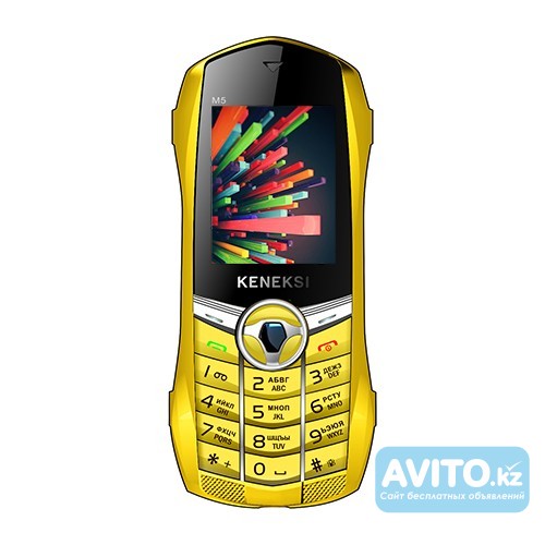 Продам Мобильный телефон Модель: Мобильный телефон Keneksi M5 желтый, Алматы - изображение 1
