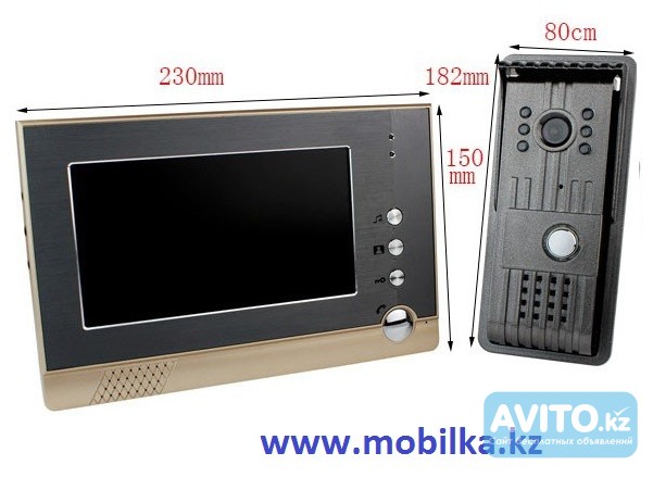 Продам Цветной видеодомофон Smart xsl-v80-F Алматы - изображение 1