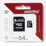Продам Карта памяти MicroSD Smartbuy 64GB (class 10) оптом от 30шт. Алматы