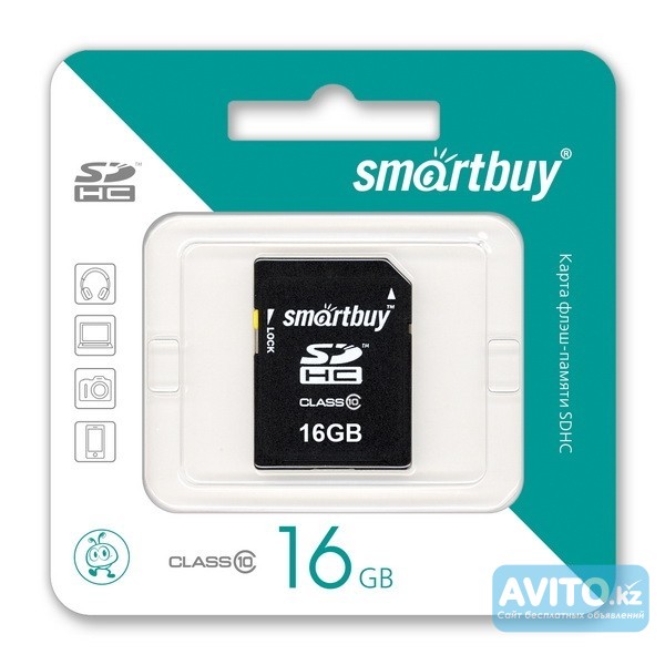 Продам Карта памяти MicroSD Smartbuy 16GB (class 10) оптом от 30шт. Алматы - изображение 1