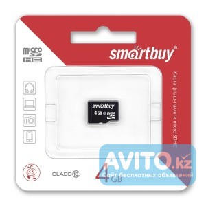 Продам Карта памяти MicroSD Smartbuy 4GB (class 4) оптом от 30шт. Алматы - изображение 1