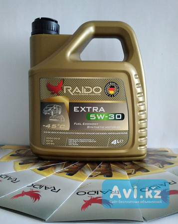 Cинтетическое моторное масло RAIDO Extra 5W-30 /ACEA: C2-12 /C3-12 API Алматы - изображение 1