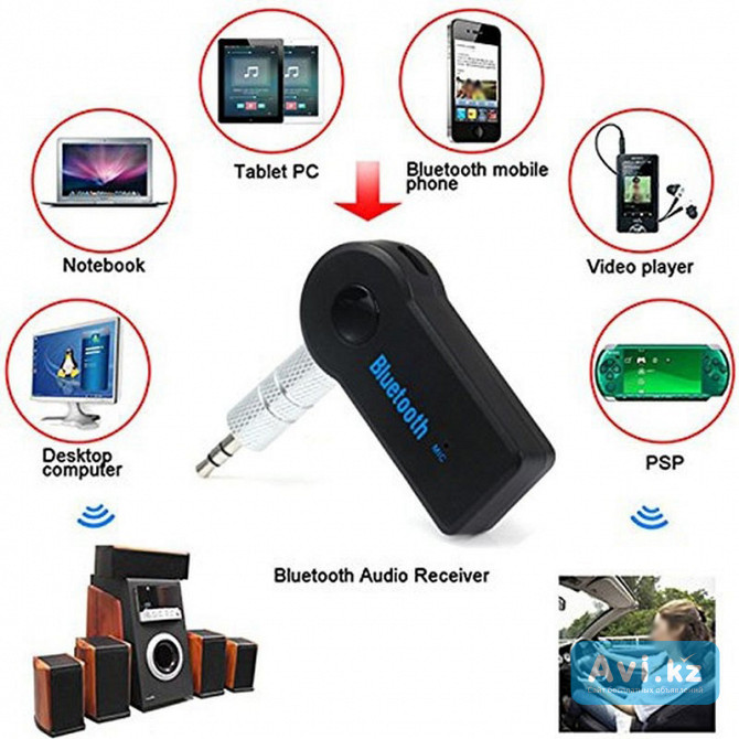Универсальный Bluetooth Aux приемник для авто Hands Free Алматы - изображение 1