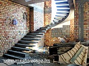 Лестницы бетонные и металлические . 3D проект в подарок. Алматы