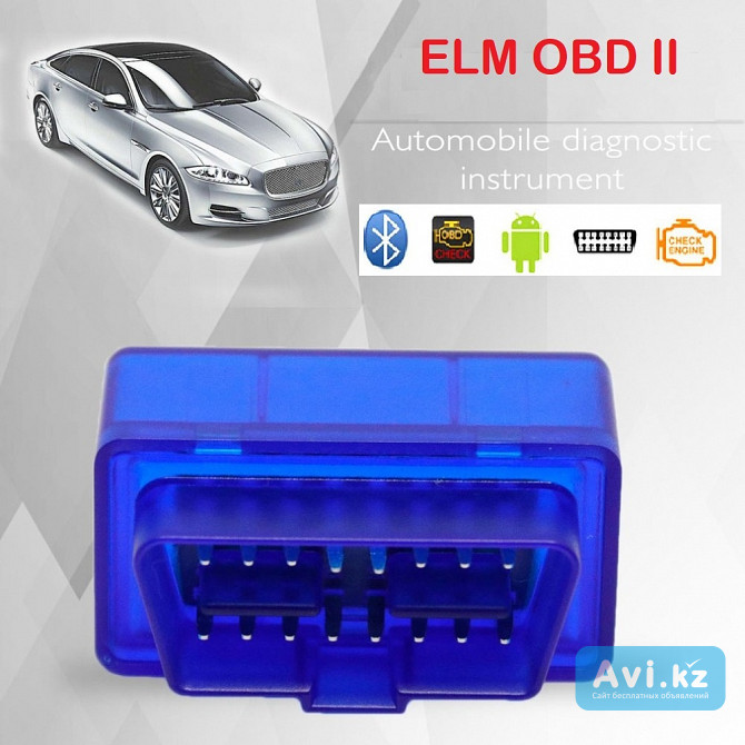 Диагностический инструмент для авто Mini Elm 327 Bluetooth Obd2 v1.5 Алматы - изображение 1