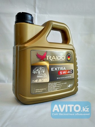 RAIDO Extra 5W40 /ACEA: A3/B4-12 API: SN/CF Алматы - изображение 1