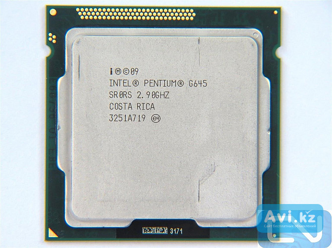 Процессор Intel Pentium G645: Lga1155, 2 ядра, 2.9ghz, Sandy Bridge Шымкент - изображение 1