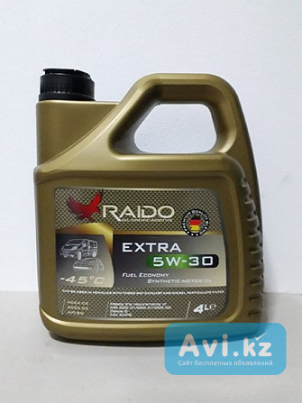 Cинтетическое моторное масло Raido Extra 5w-30 /acea: C2-12 /c3-12 Api Алматы - изображение 1