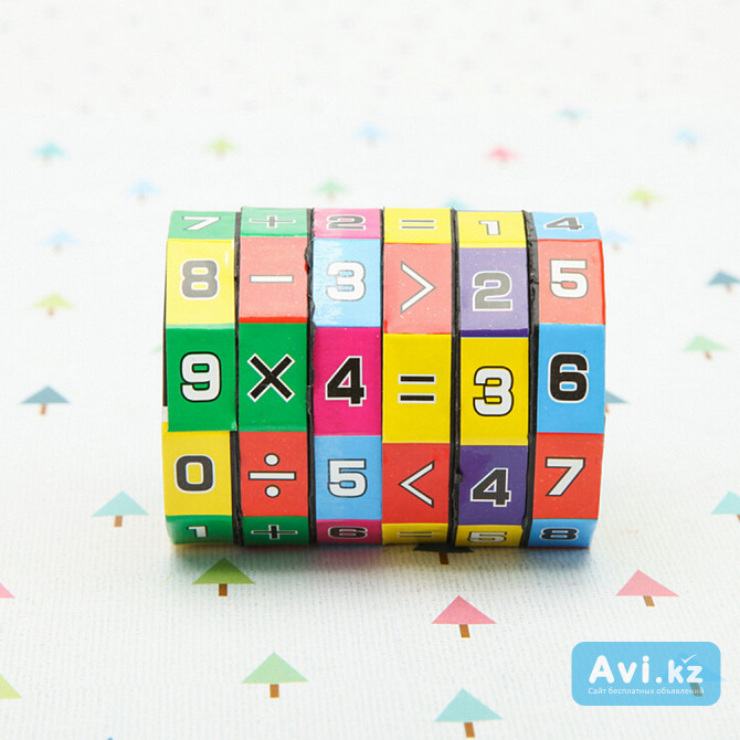 Интеллектуальная, образовательная игрушка - арифметический куб Алматы - изображение 1