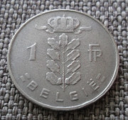 Бельгия 1 франк 1966 Петропавловск