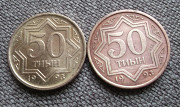 Казахстан 50 тиын 1993 (2 шт.разные) Петропавловск