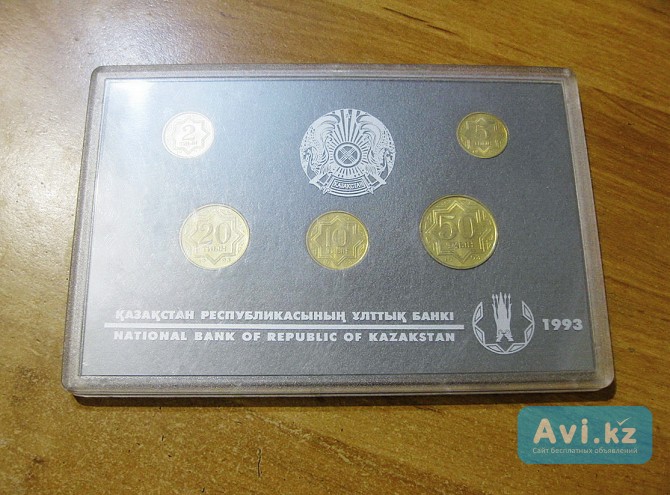 Казахстан. Комплект тиынов (1993 г.) - в состоянии Proof Павлодар - изображение 1