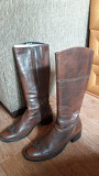 Сапоги кожаные на 41-42 размер, Filanto, Италия, жокейский стиль, куплены в Грации Караганда