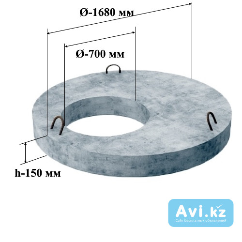 Пп-15 плита перекрытия (ø=1680 мм. h=150 мм.) Астана - изображение 1