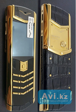 Верту Vertu Signature S Design Black Crocodile + Gold реплика Алматы - изображение 1