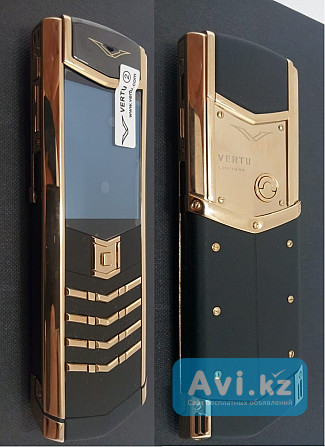 Верту Vertu Signature S Design Black + Gold реплика Алматы - изображение 1