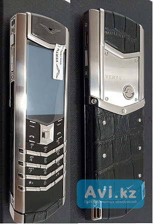 Верту Vertu Signature S Design Crocodile Silver Black реплика Алматы - изображение 1