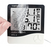 Htc-2 термометр внутр/наружн гигрометр часы будильник календарь Алматы