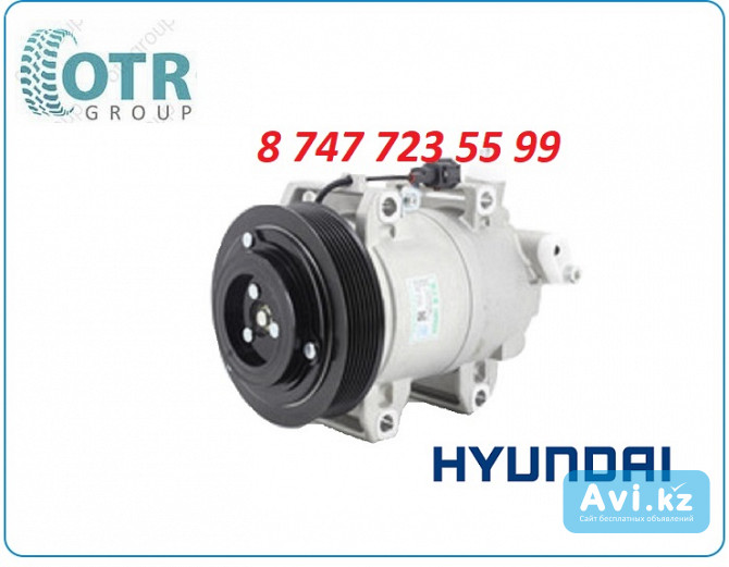 Компрессор кондиционера на Hyundai r210 506221-0470 Алматы - изображение 1