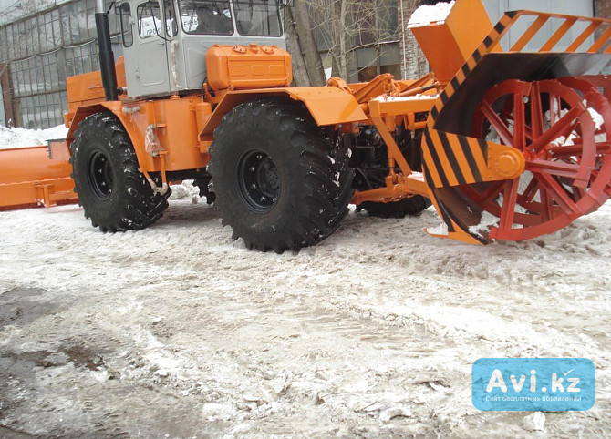 Снегоочиститель на базе Кировец, передний поворотный отвал Алматы - изображение 1