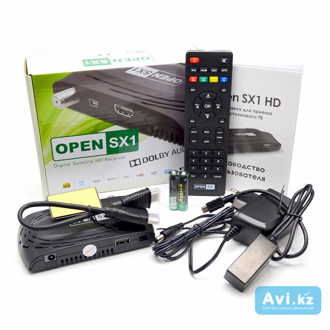 Open Sx1 HD - спутниковый Dvb-s/s2/t2-mi ресивер, поддержка Iptv, внешних Usb Wi-fi, Funcam Алматы - изображение 1