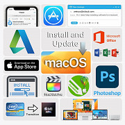 Установка Обновление Mac OS X Нур-султан Apple программы Adobe Macbook Астана