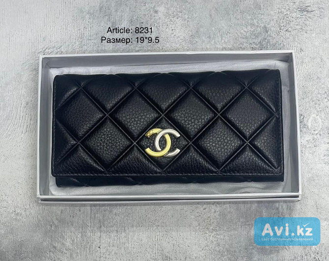 Женский кошелек Chanel. В фирменной подарочной коробке Алматы - изображение 1