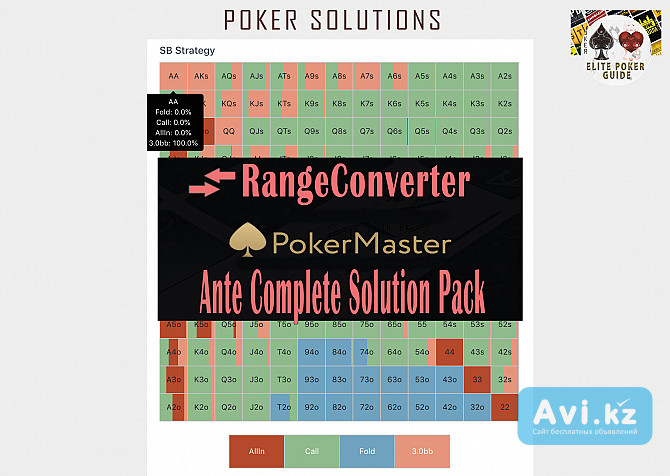 Rangeconverter Pokermaster Ante Complete Solution Pack For Cheap Москва - изображение 1