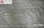 Каменный шпон Gold Green гибкий камень на классической основе доставка из г.Алматы