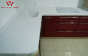 Столешница акриловый камень белая на кухню Алматы