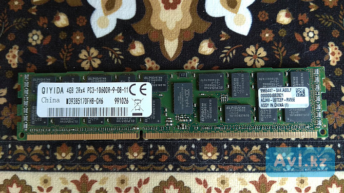 Оперативный память Ddr3 Ecc Reg Kingston 4gb 1333 без ошибок Memtest86 Шымкент - изображение 1