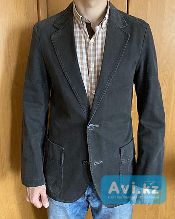 Пиджак джинсовый, размер 48, серый, на рост 165-170 Астана - изображение 1