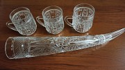 Советский хрусталь кружки рог Алматы