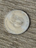 Монета 50тенге, 2001 год, 10 лет независимости Казахстана Алматы