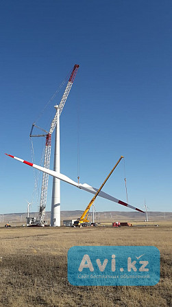 Сборка ветрогенераторов, марка турбин Envision, Goldvin, Vestas. Кран 750 тонн, 850 тонн, 1000 тонн Астана - изображение 1