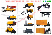 Мобильный мини Бетононасос + бетоносмеситель / Бетономешалка / Миксер Астана