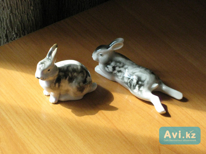 Статуэтка заяц-кролик фарфор Ифз Алматы - изображение 1