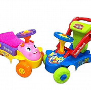 Интерактивные ходунки-каталка и машинка (толокар) Hanglei toys 2 в 1 доставка из г.Алматы