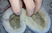 Варежки меховые кожаные женские или детские в подарок Талдыкорган