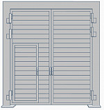 Ворота стальные наружные ВР 36х36-ухл1, серия 1.435.9-17 доставка из г.Астана